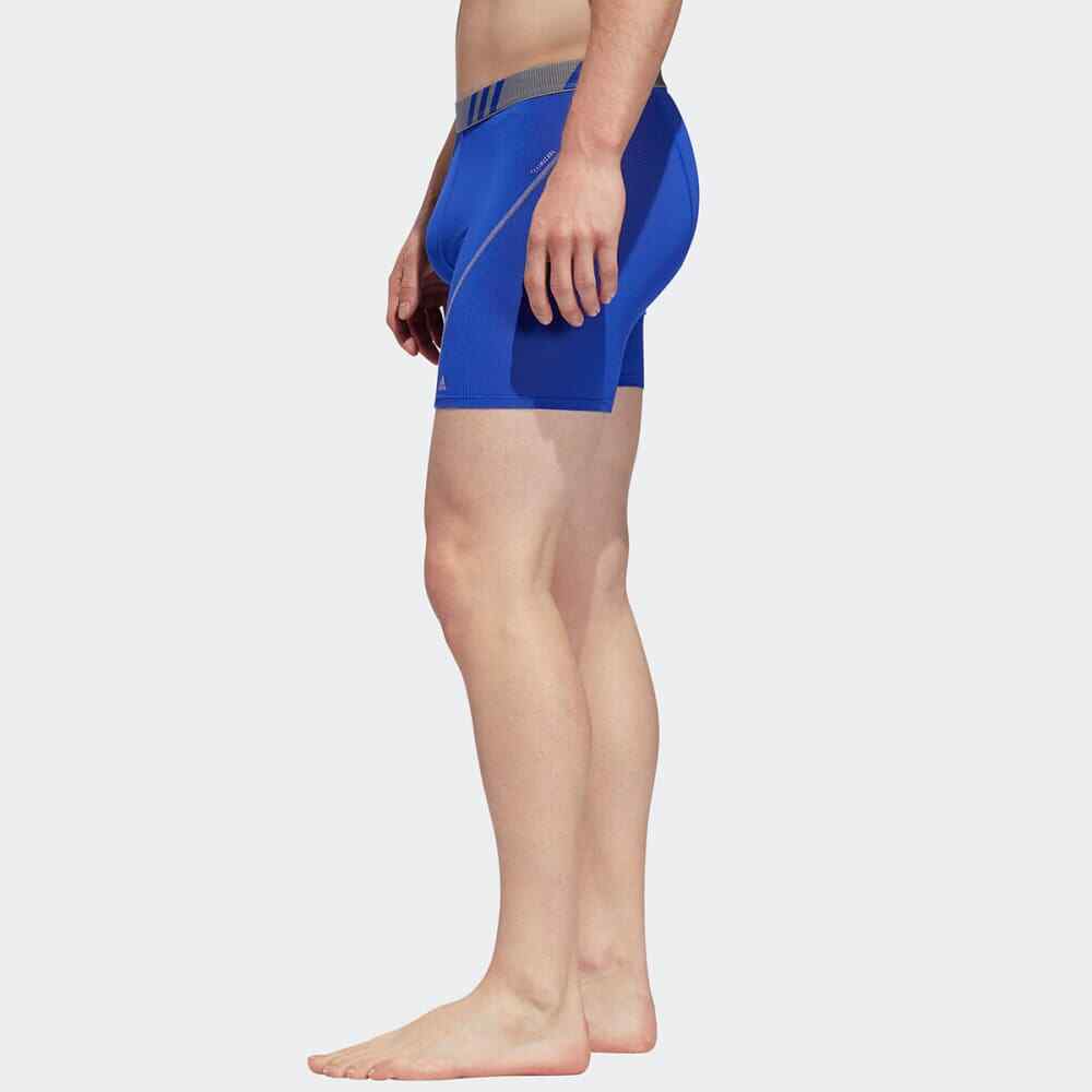 Adidas Men’s Boxer Briefs 2 Pack S 28-30 Bold Blue Grey Performance Fit MSRP$26