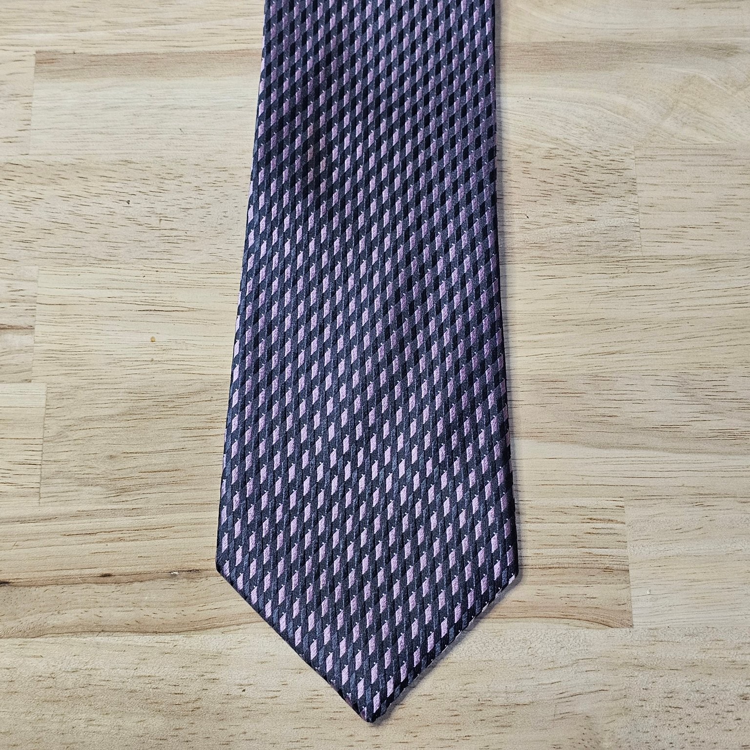 Michael Kors Men’s Purple Classic 57-60″ Silk Patterned Tie