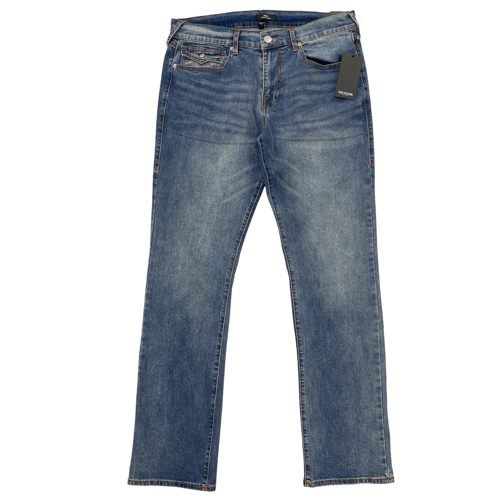 True Religion Ricky Relaxed Straight Flap Men’s Jeans Size 34 x 34 Stretch Fit