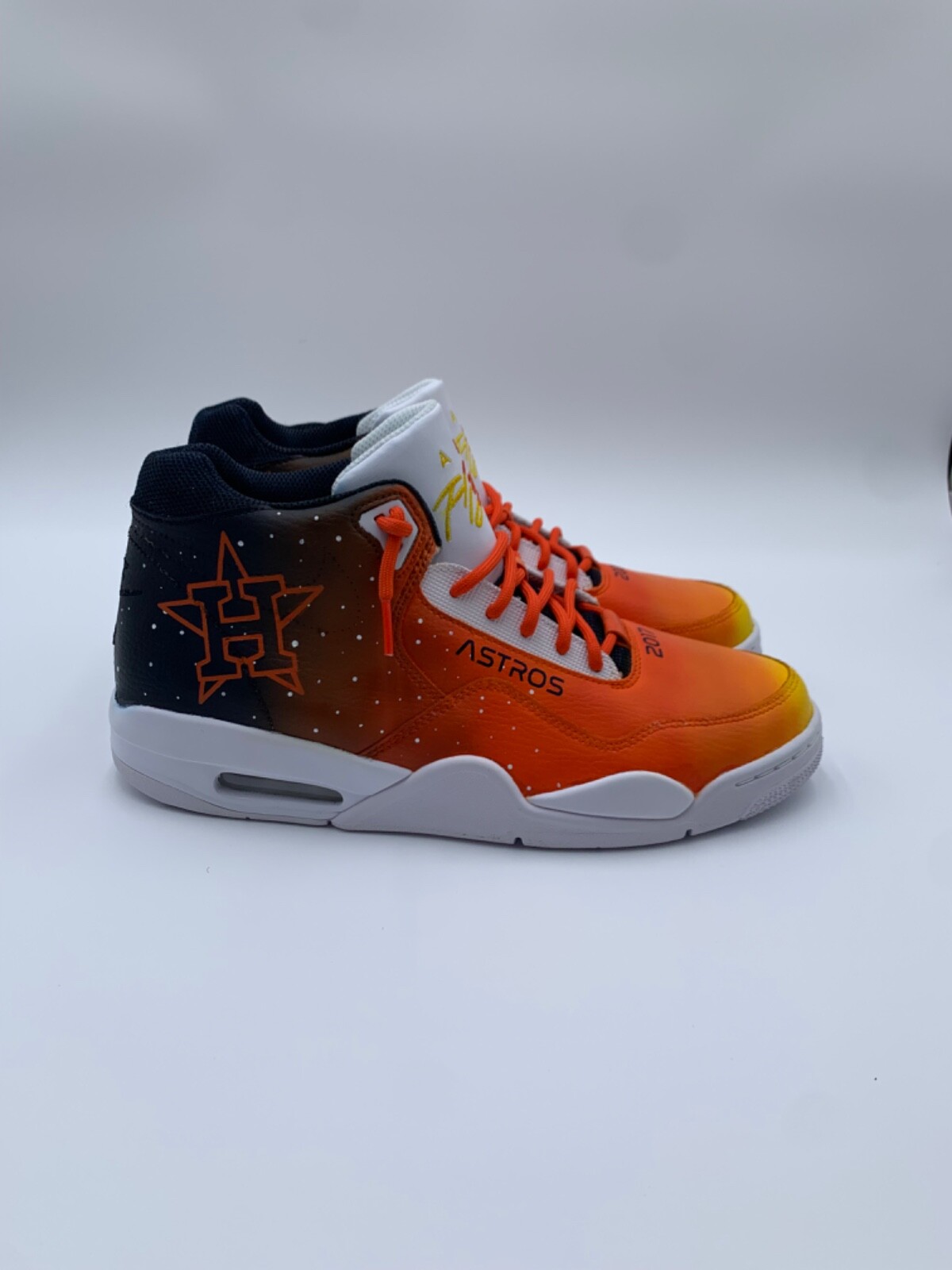 Custom Houston Astros Nike Flight Legacy Shoes sz 10