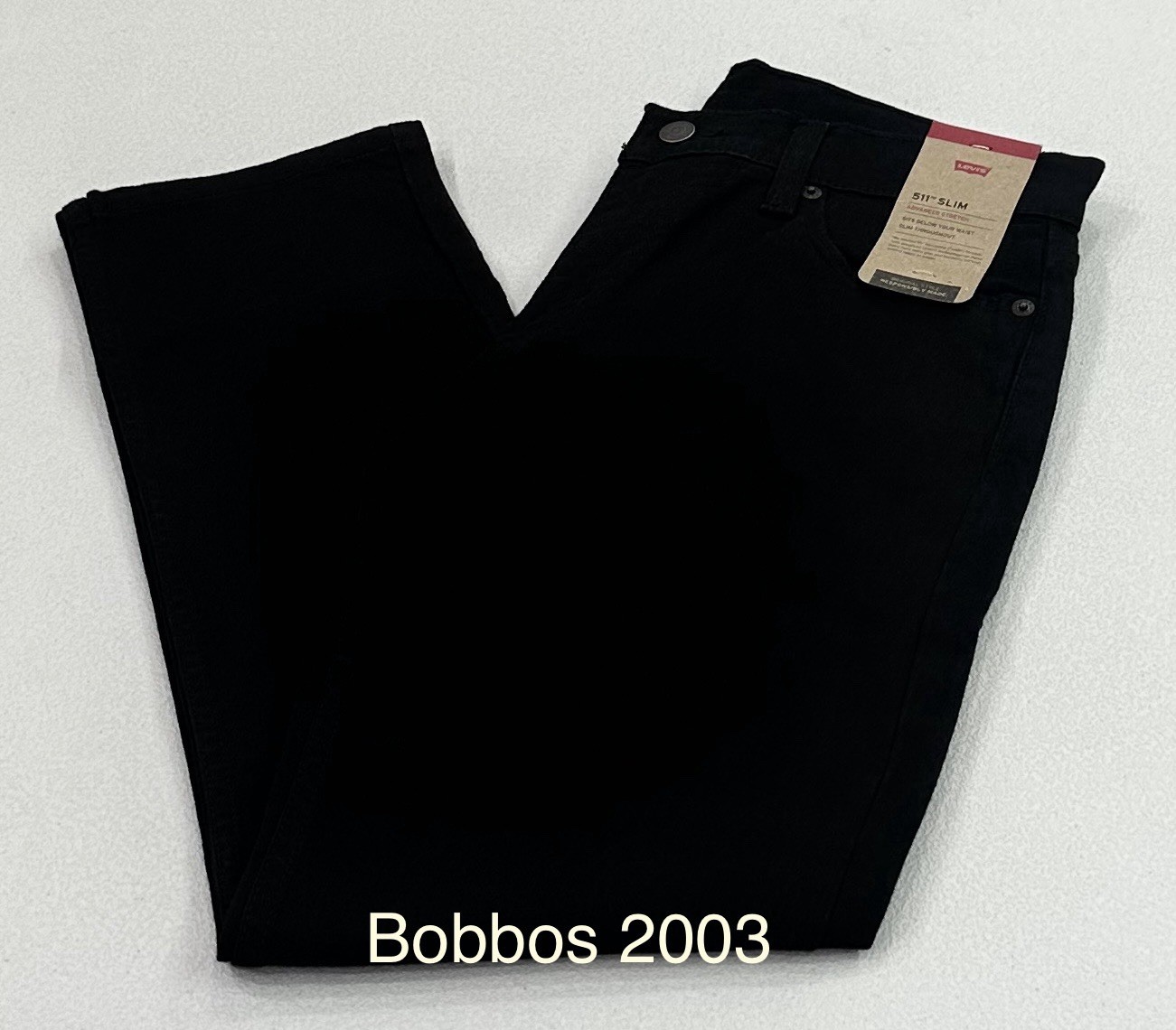Levi’s 511 Men’s Slim Fit Stretch Sits Below Waist Jeans, Black, Size 34X32