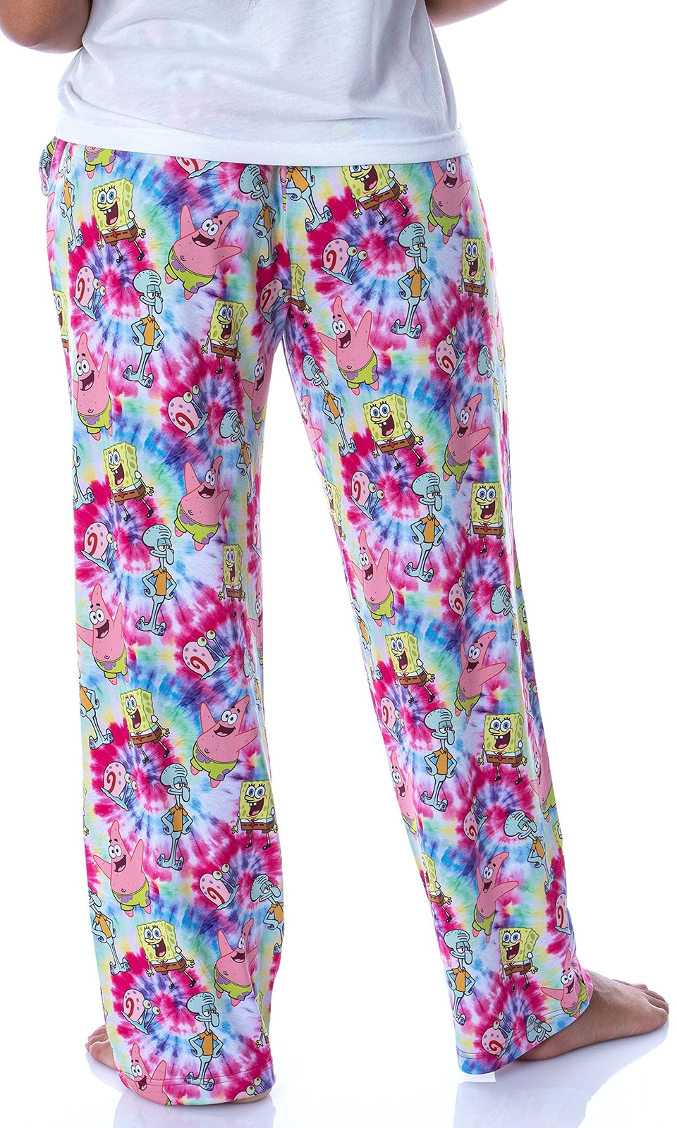 Nickelodeon Womens’ SpongeBob SquarePants Spiral Tie Dye Sleep Pajama Pants