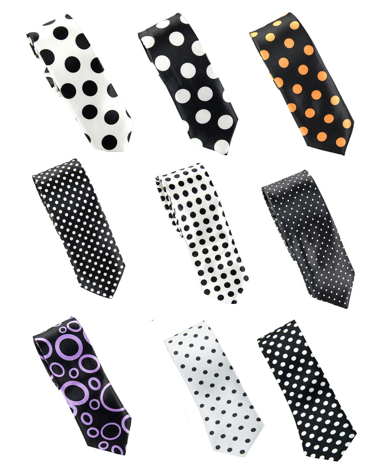 New Fashion Mens “Polka Dot” Wide 2 inches Neck ties 9 Designs