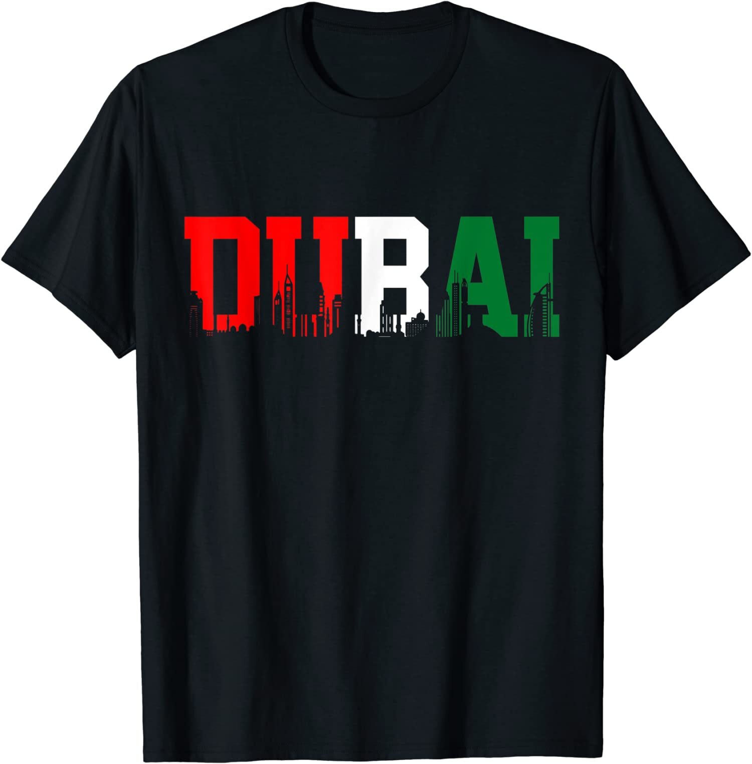 Dubai Skyline Flag United Arab Emirates UAE Souvenir Unisex T-Shirt