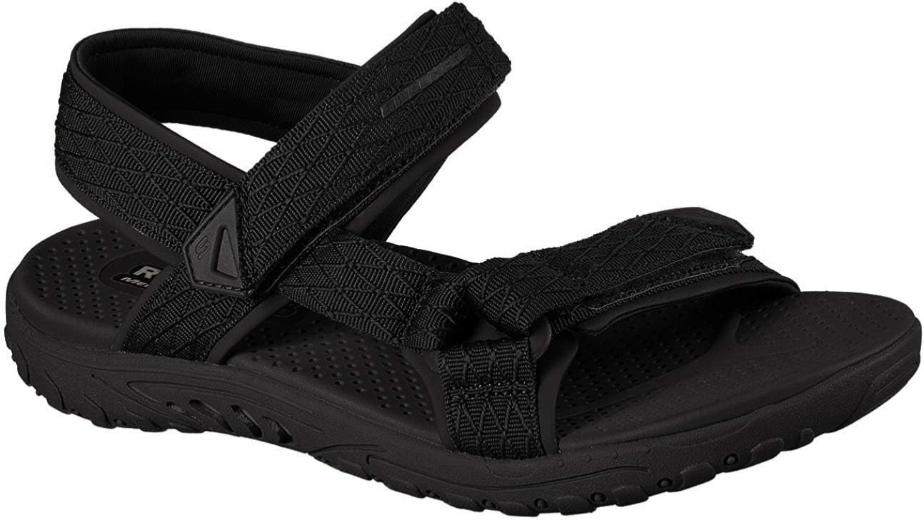 Skechers Men’s Reggae Tulo Sandals 65524 BLK Black Size 12