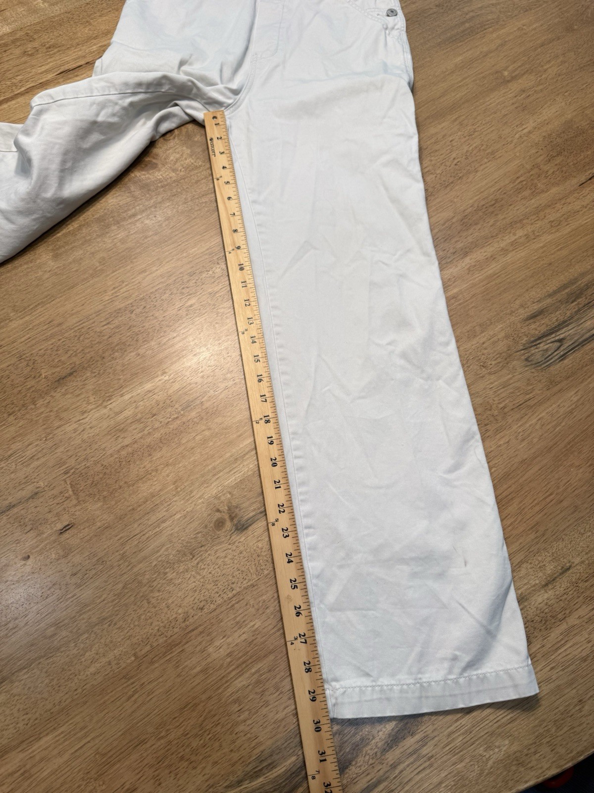 Unionbay Overalls Cream Sz Med Y2K 90s Vtg Bib Minimalist Carpenter Streetwear