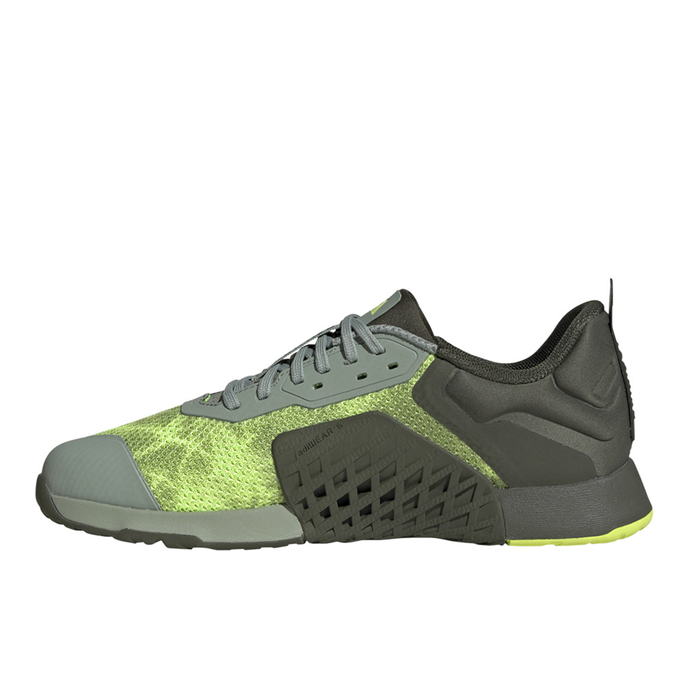 adidas Dropset 3 Strength Training Mens Green Sneakers Athletic Shoes IH5247