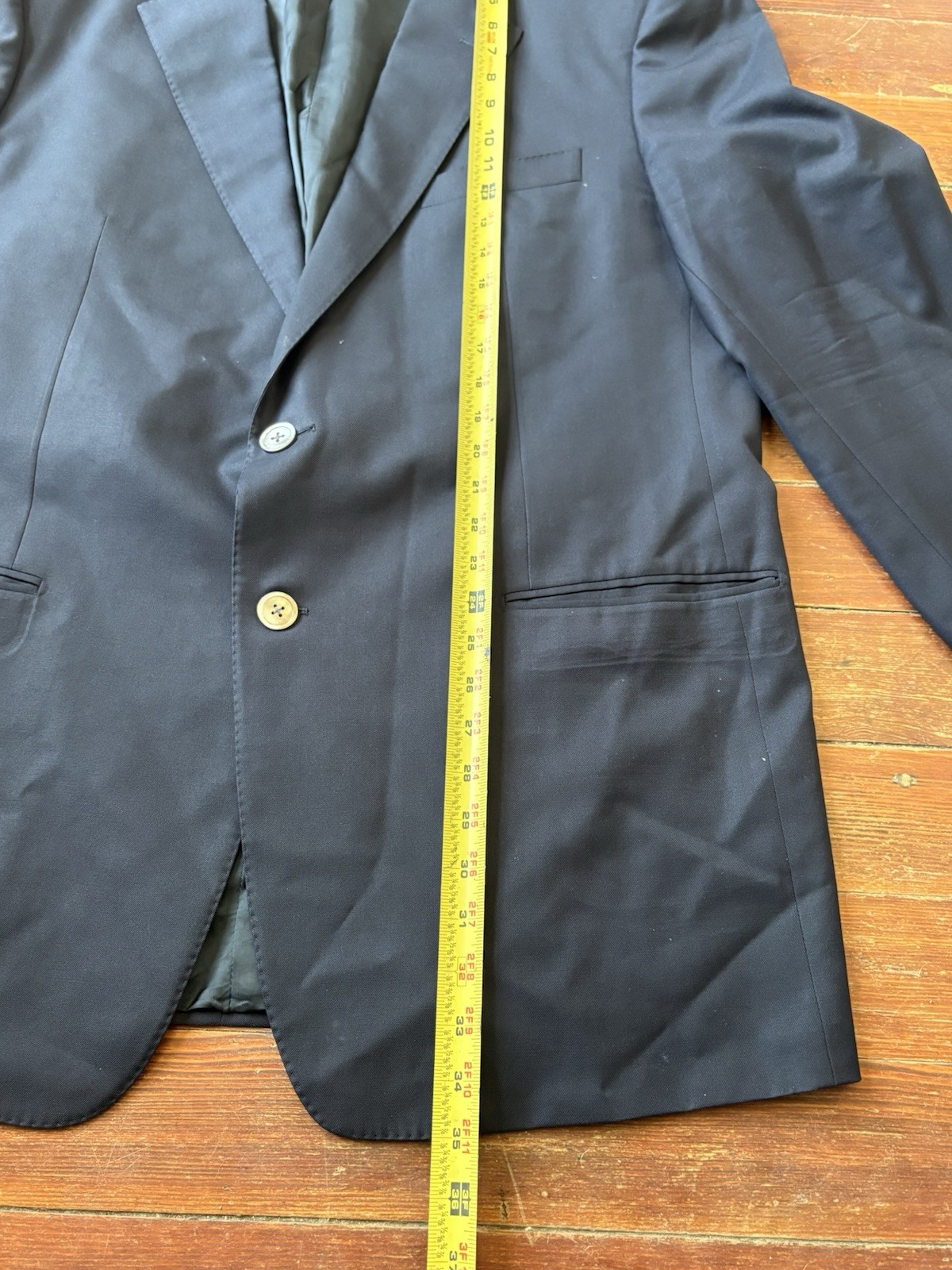Corneliani Men’s Blue Wool/Rayon Blazer Jacket Size 58 7L Made In Italy
