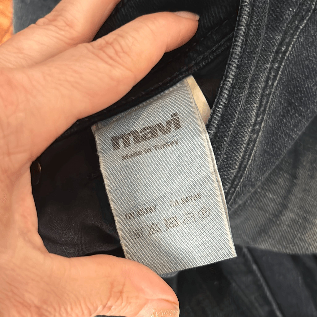 Mavi jeans Serena low rise super skinny jeans dark distressed wash woman’s size