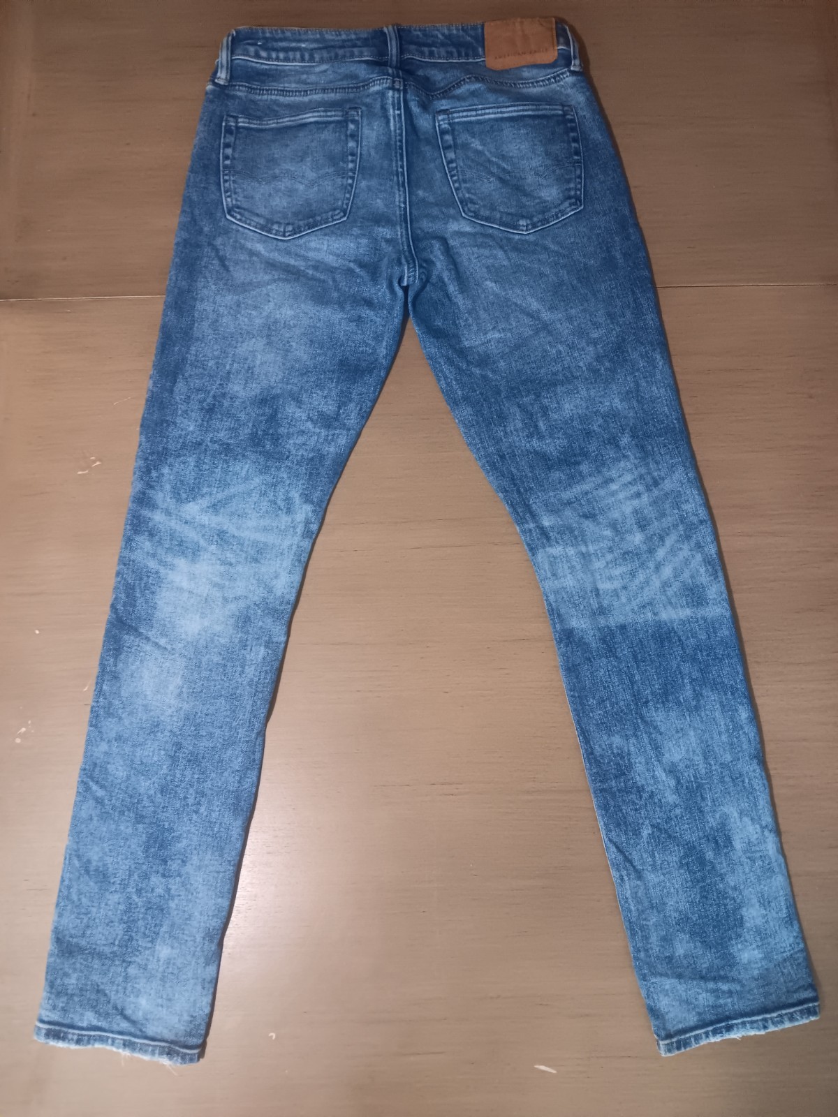 American Eagle AirFlex Jeans Mens 30×32 Distressed Ripped Blue Denim Stretch