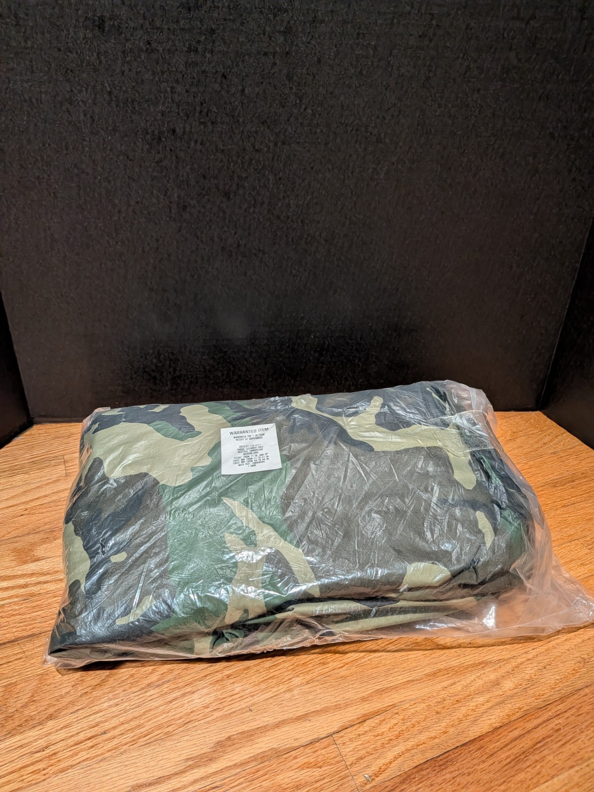 Raven Goretex ECWCS Woodland Camo Parka Cold wet Weather Jacket M-L E33