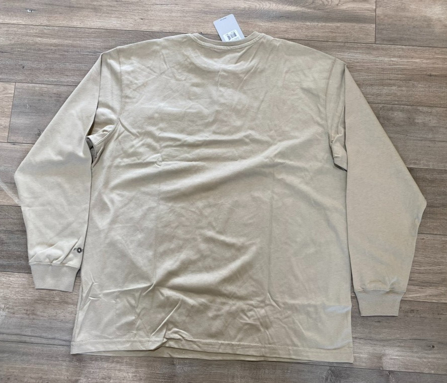 Carhartt Force FR Mens XL Desert Tan Flame Resistant Long Sleeve Cat2 Pocket