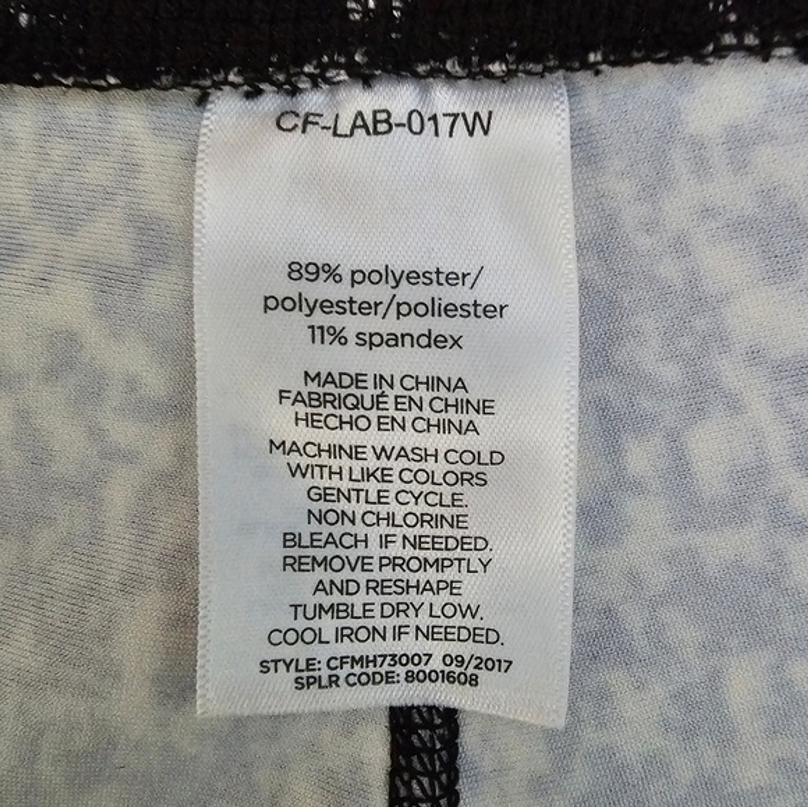 Copper Fit Athletic Leggings Size M Black White Gray Compression Gym Yoga NEW