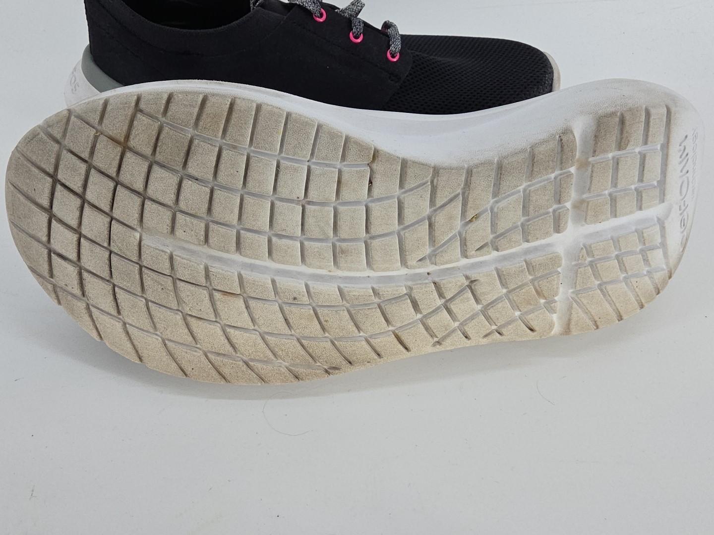 OOFOS OOmy Stride Recovery Comfort Shoes Lace Sneakers Womens Size 11 Black Pink