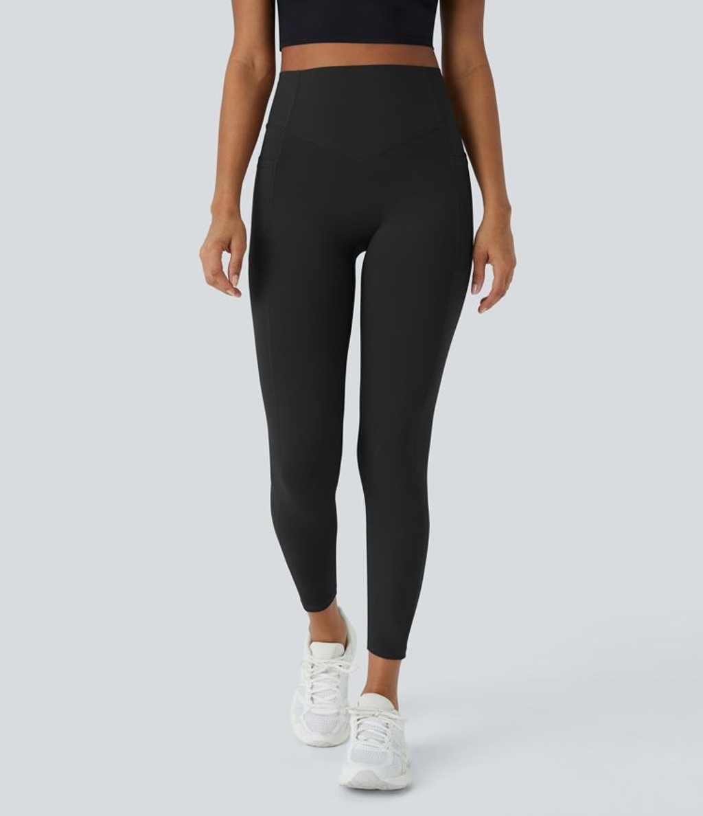 Halara UltraSculpt™ High Waisted Scrunch Butt Lifting Black 7/8 Leggings Small