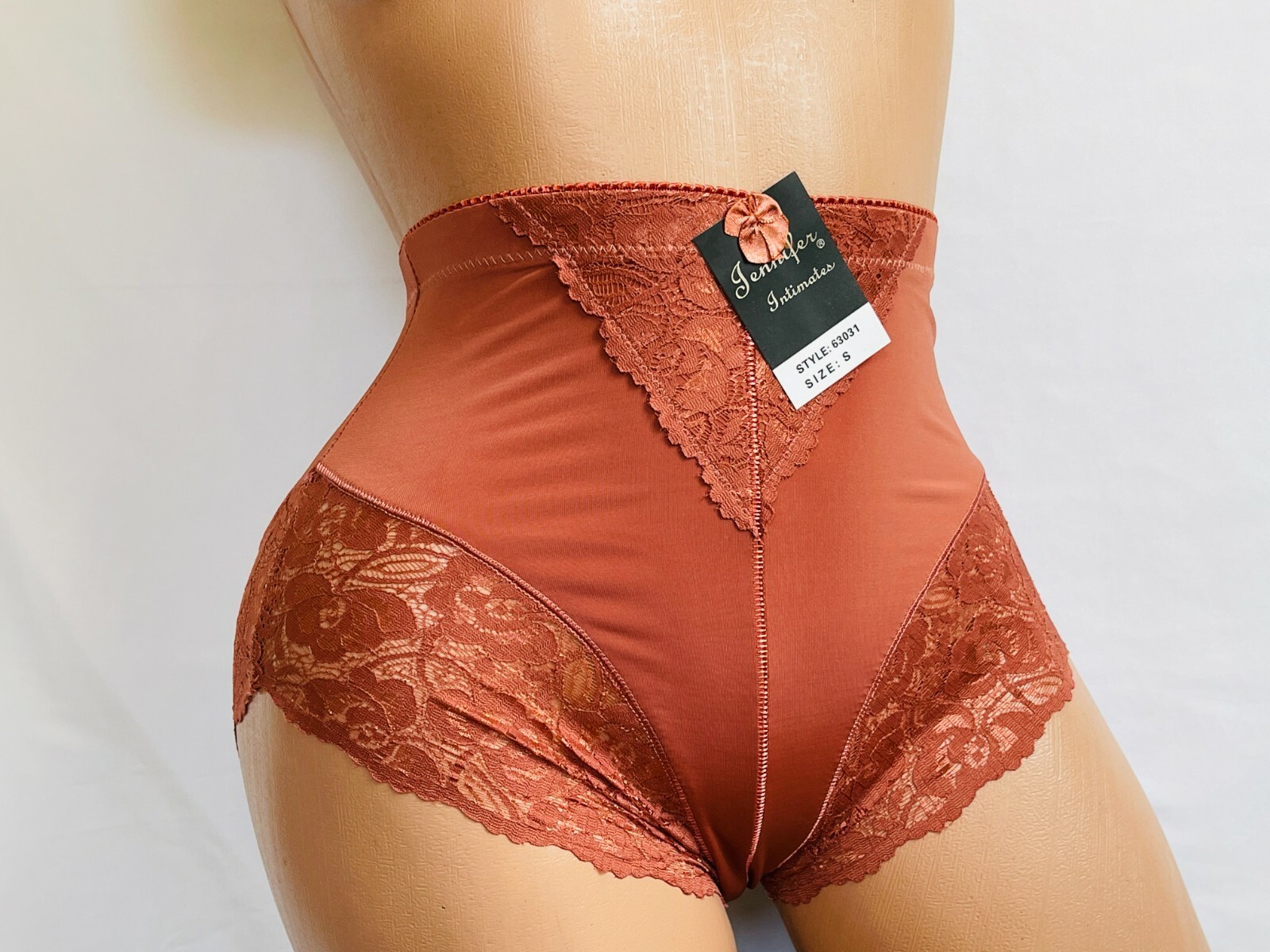 3-12 High Waisted Briefs Tummy Control Shaper Lace Bikini Panties 63031 S-5X LOT