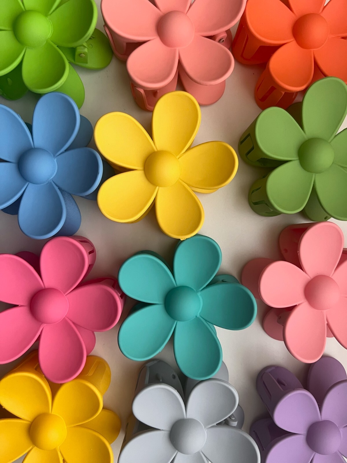 Hair Claw Clips, Matte Flower Hair Clips, Large Claw Clips For Thick Hair