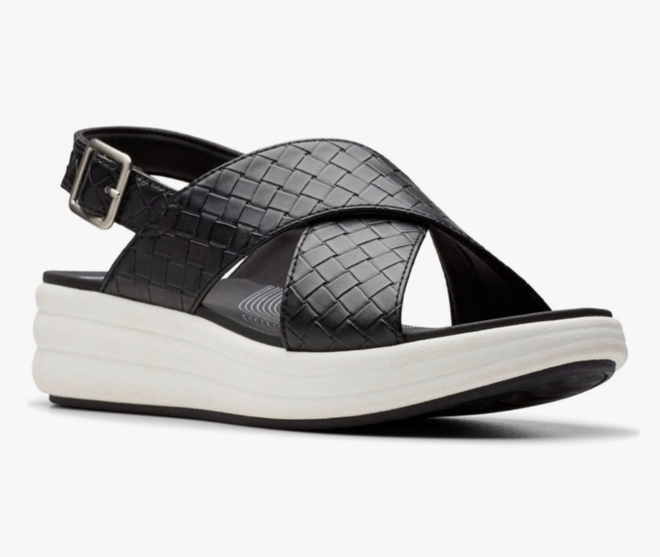 Clarks Women’s Drift Sun Cloudsteppers in Black, Size 11