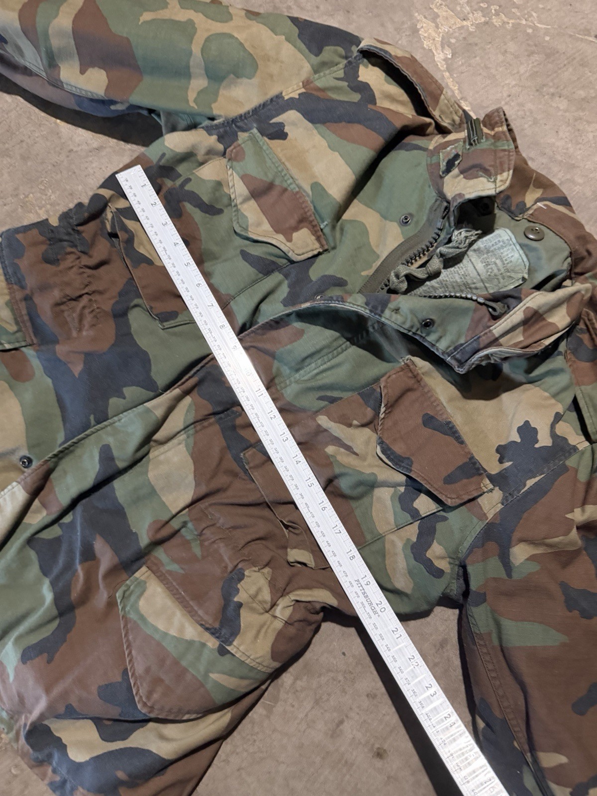1986 DLA M65 Woodland Jacket Size L
