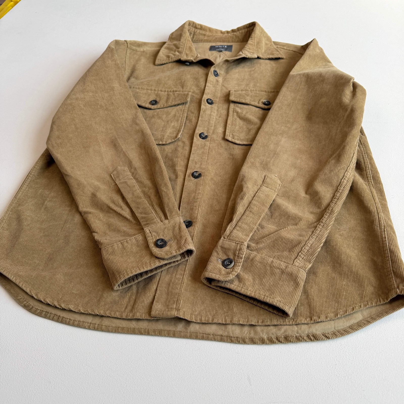 MINT! Private White V.C. (5 / L) Peanut Brown Corduroy Button Overshirt