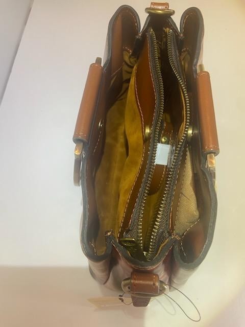NWT_Patricia Nash_Renna Floral Satchel_Metal Accents_Leather Strap_Crossbody