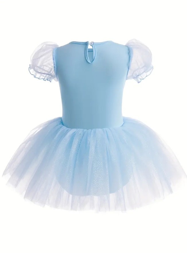 NEW Princess Elsa Frozen Tutu Romper Leotard Dress Girls Costume
