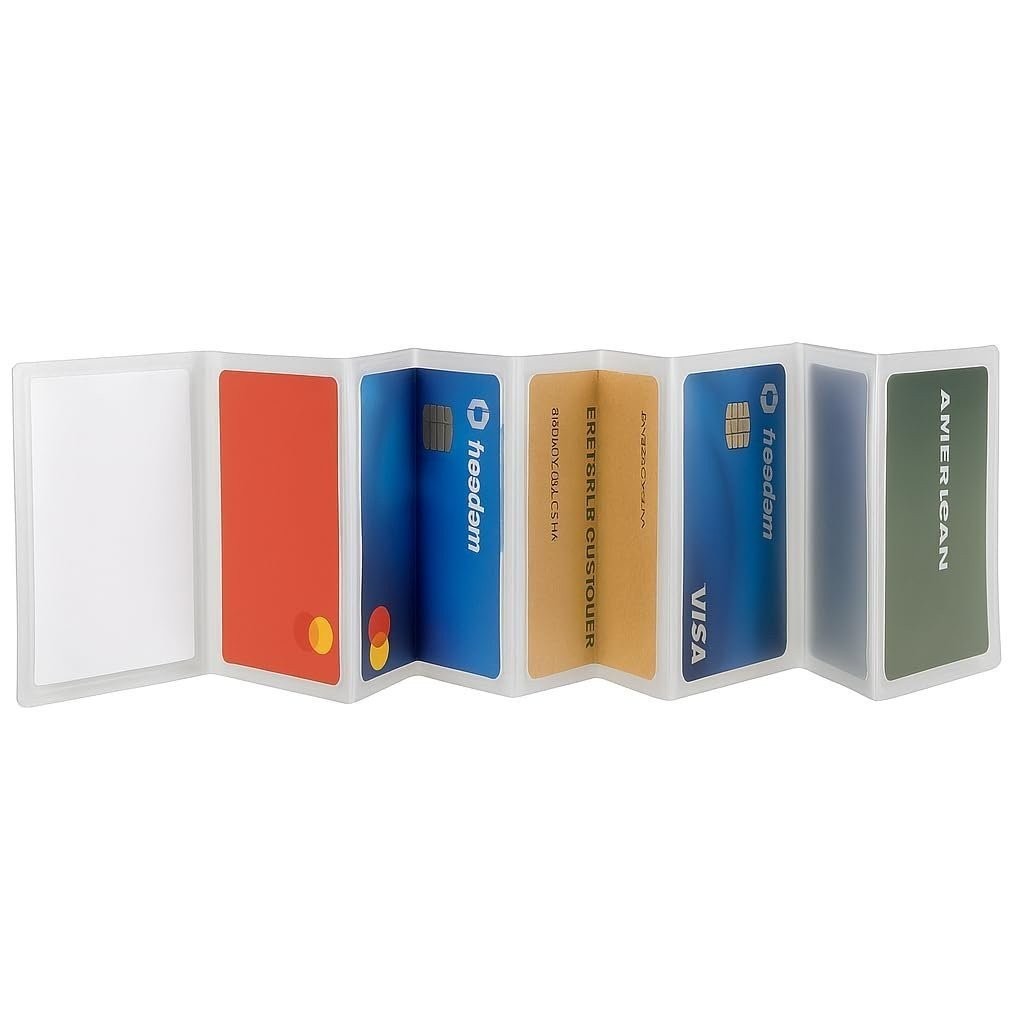 Marshal® WALLET INSERTS SET OF 2 ACCORDION STYLE CARD PICTURE HOLDER RARE