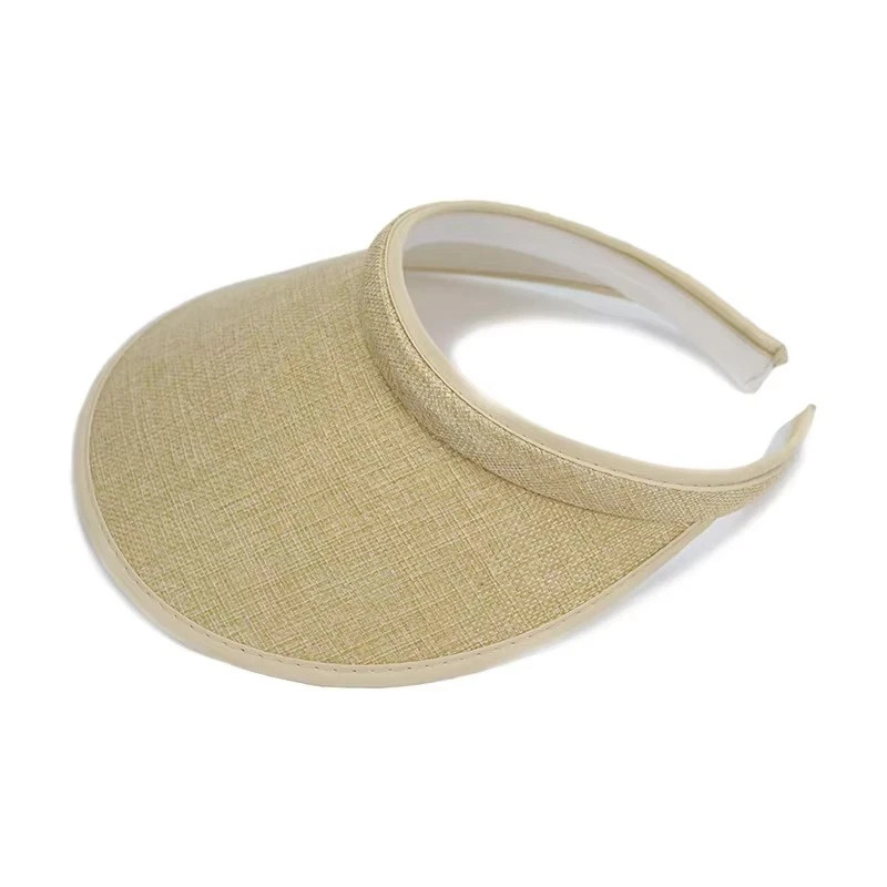 WOMENS CLIP ON SUN VISOR LADIES HAT COTTON CLIP ON SUN VISOR TENNIS GOLF BEACH