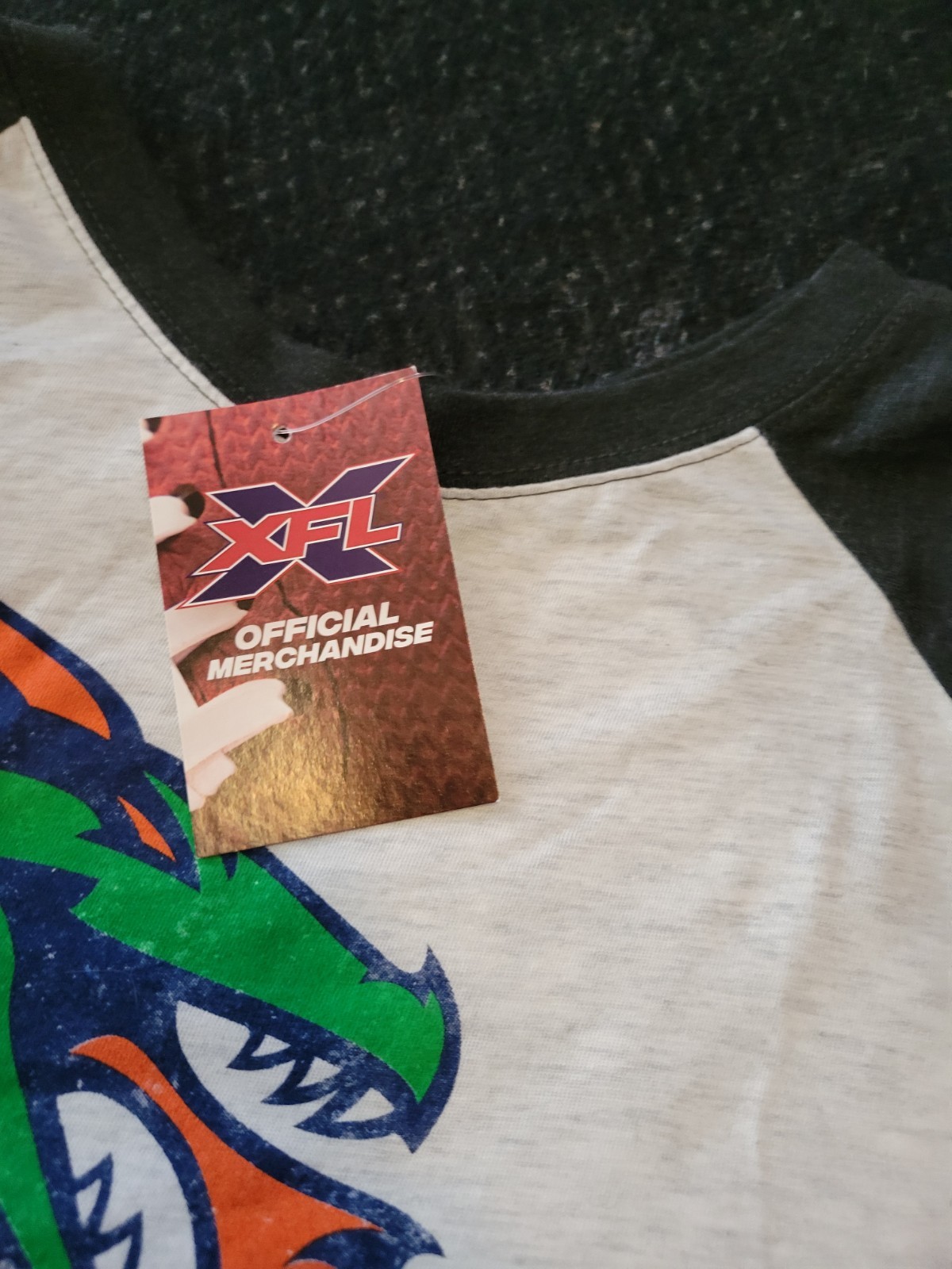 XFL Seattle Dragons Mens Mid Long Sleeve Size 3XL
