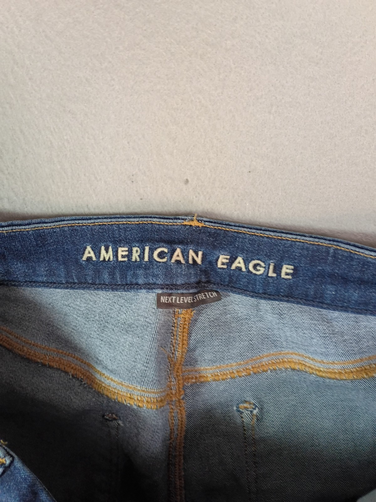 American Eagle Curvy Hi Rise Jegging Womens 12 X-Long Medium Dark Wash Jeans