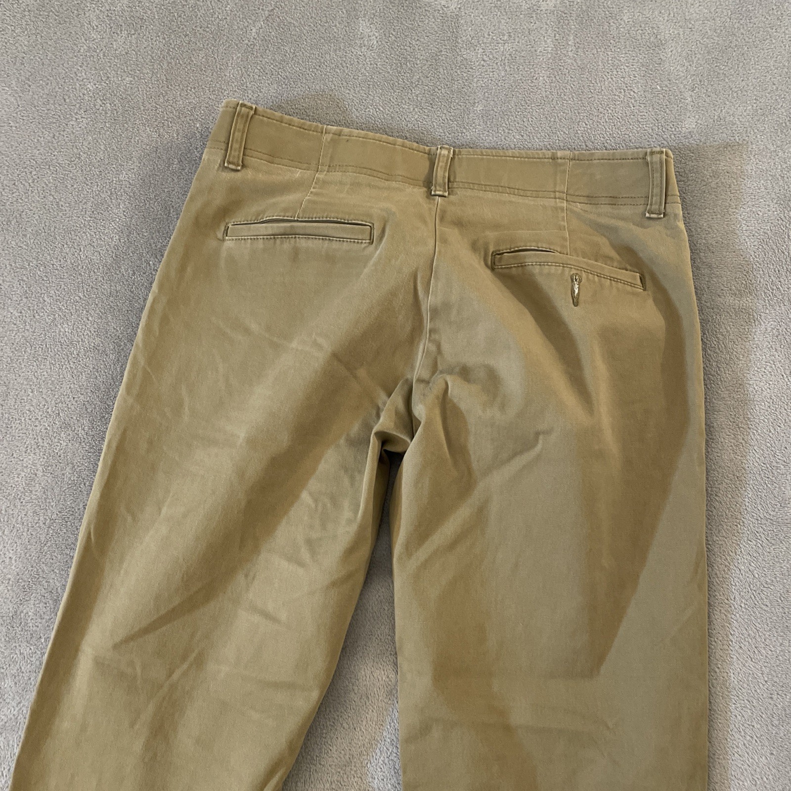 Lee Extreme Motion Pants Men’s 32×30 Beige Brown Cotton Chinos Workwear Stretch