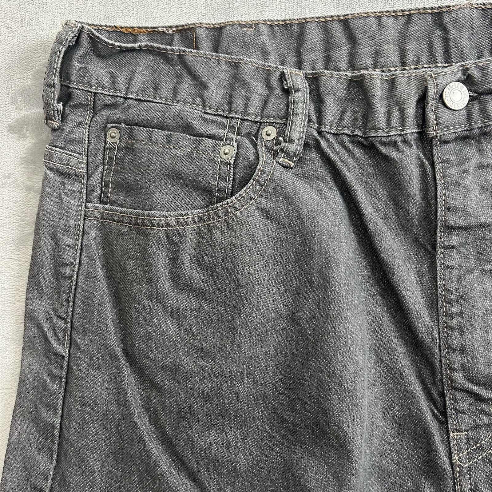 Levis 569 Jeans Mens 40×32 Gray Loose Fit Baggy Skater Straight Leg Actual 40×31