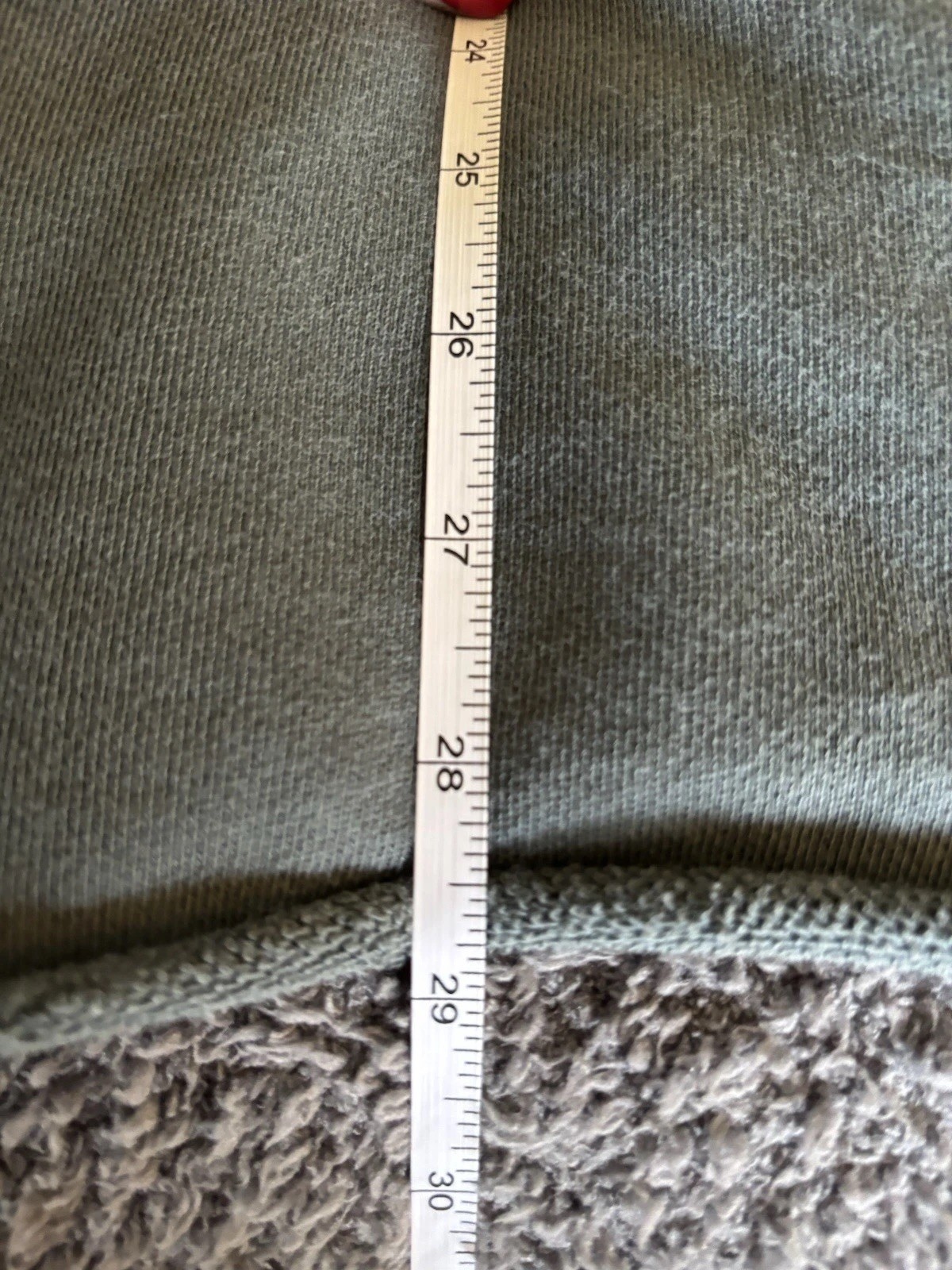 Eileen Fisher Women’s Green Raw Edge Boxy Sweatshirt Organic Cotton XL Lagenlook