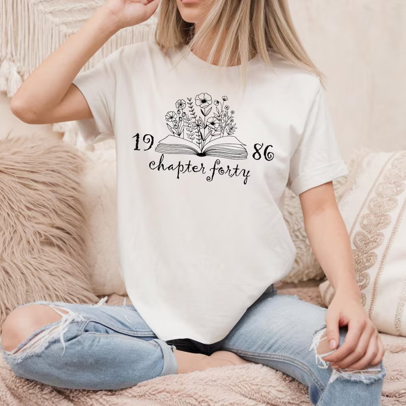 Chapter Forty Comfort Tee for Women 40th Birthday
