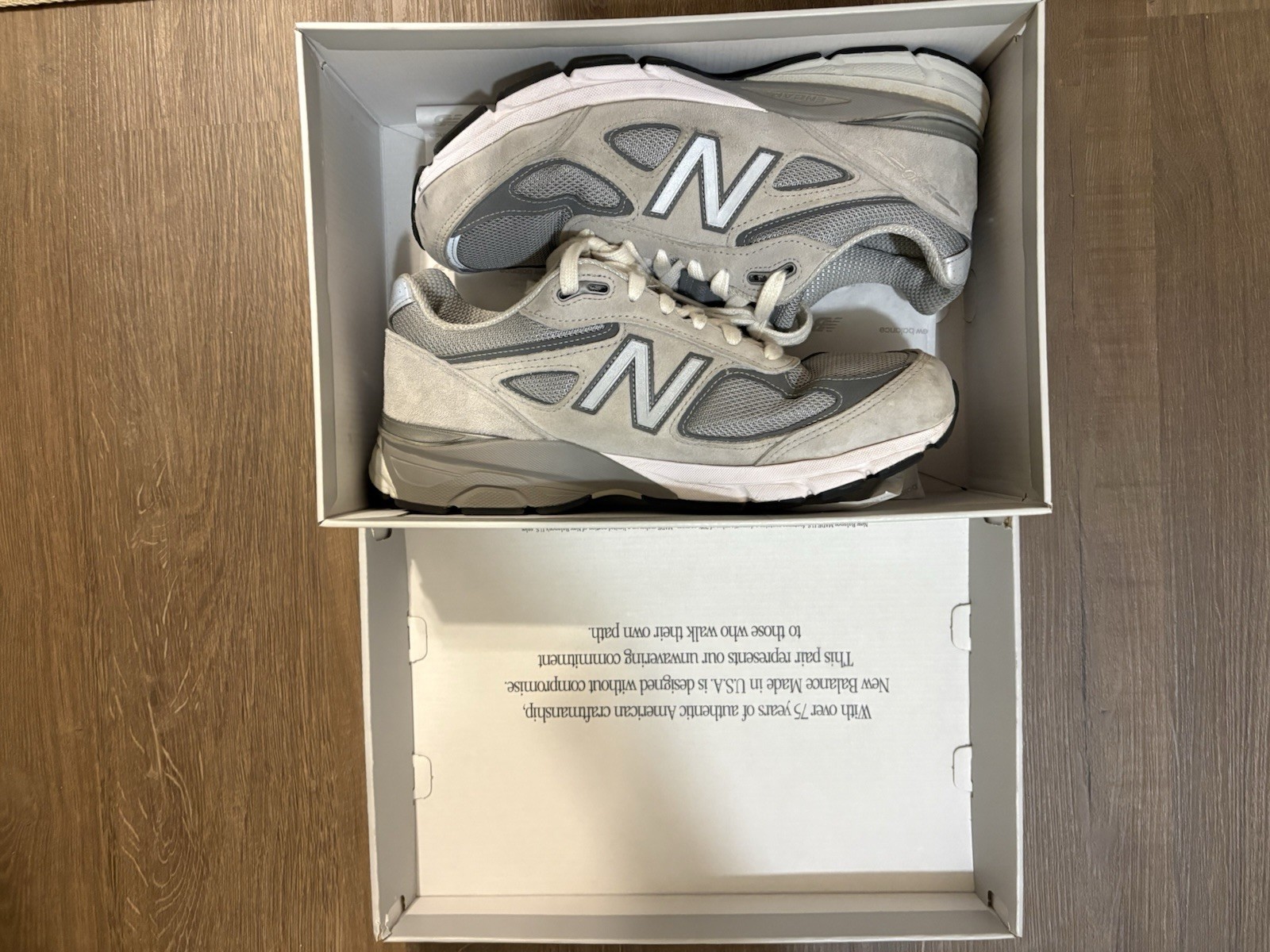 Size 10.5 – New Balance 990v4 Made in USA Grey Silver