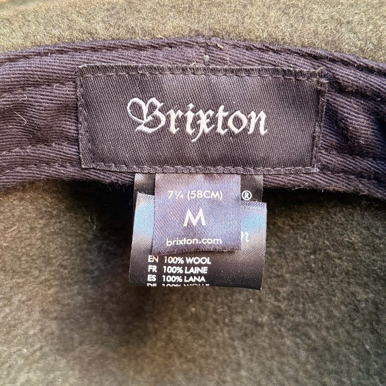 Brixton Field Proper Fedora | Green Wool Felt | Size 7 1/4 (58 cm) | Unisex