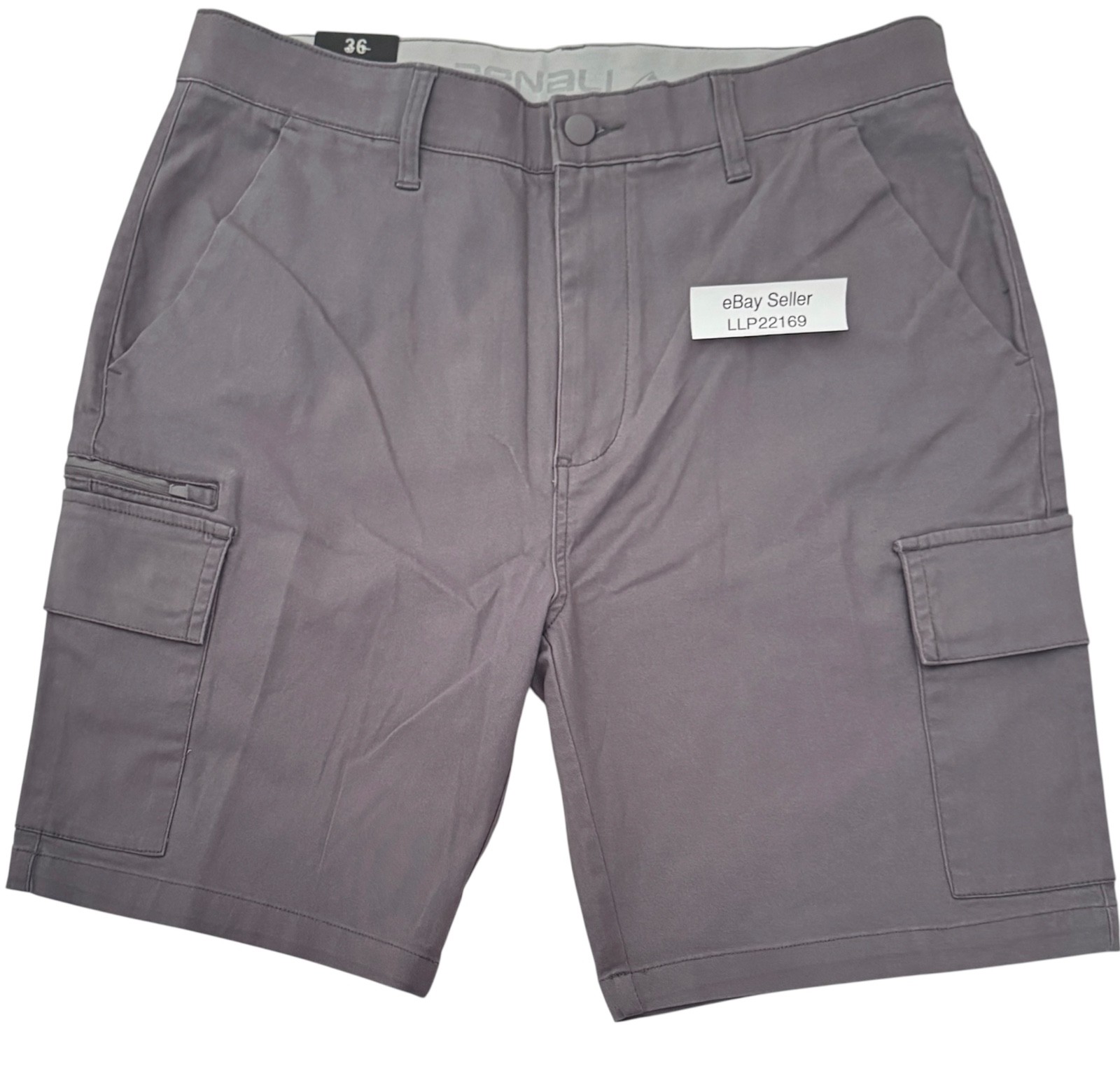 DENALI Men’s Stretch Cargo Shorts (SIZE 36) Flex Waist GREYSTONE New w/ $44 Tag