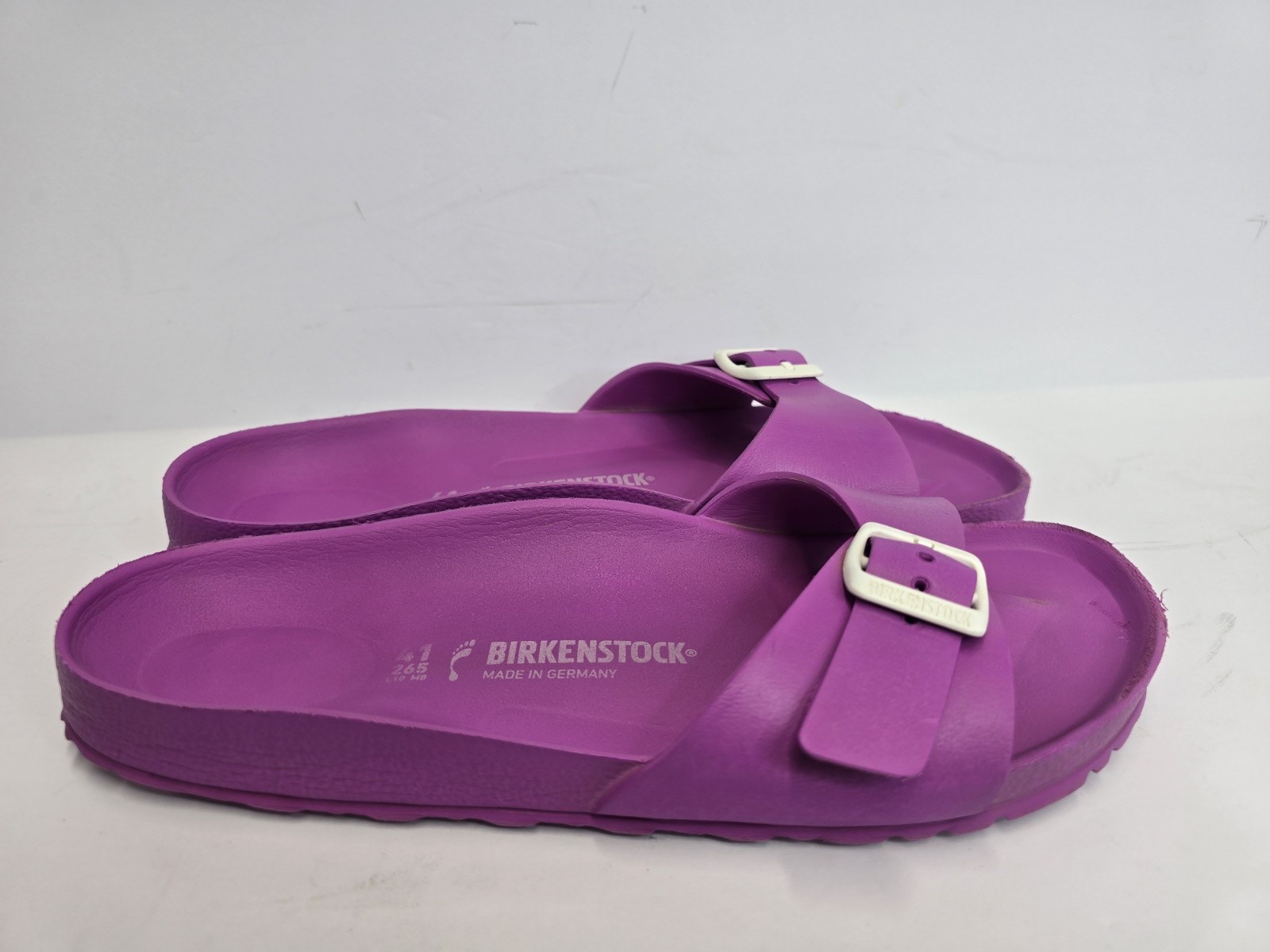 Birkenstock Sandals Madrid Pink Slide Essentials EVA Womens 41 US 10~10.5
