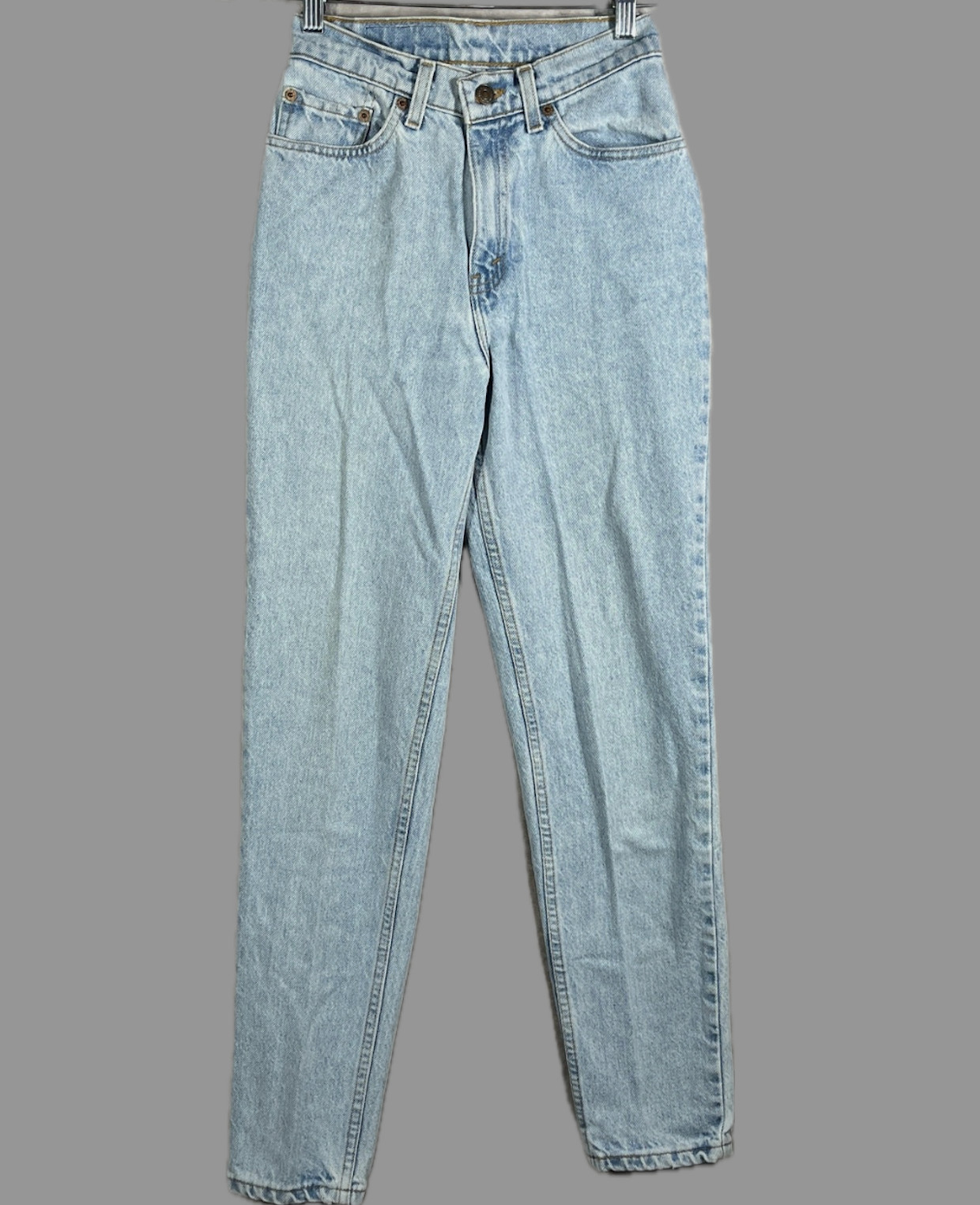 VTG LEVI’S JEANS 90s 512 SLIM FIT Tapered Leg LIGHT STONEWASH Mid-Rise 9 M 26-30