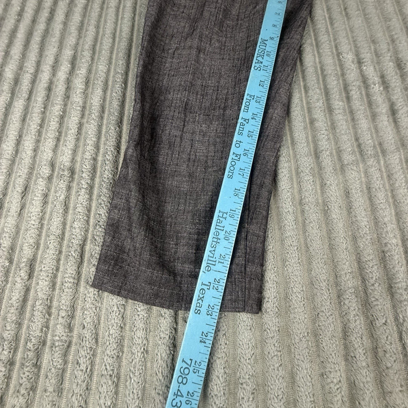 Counterparts Womens Cropped Pants Size 10 (31×23) Gray Capri Stretch Trouser