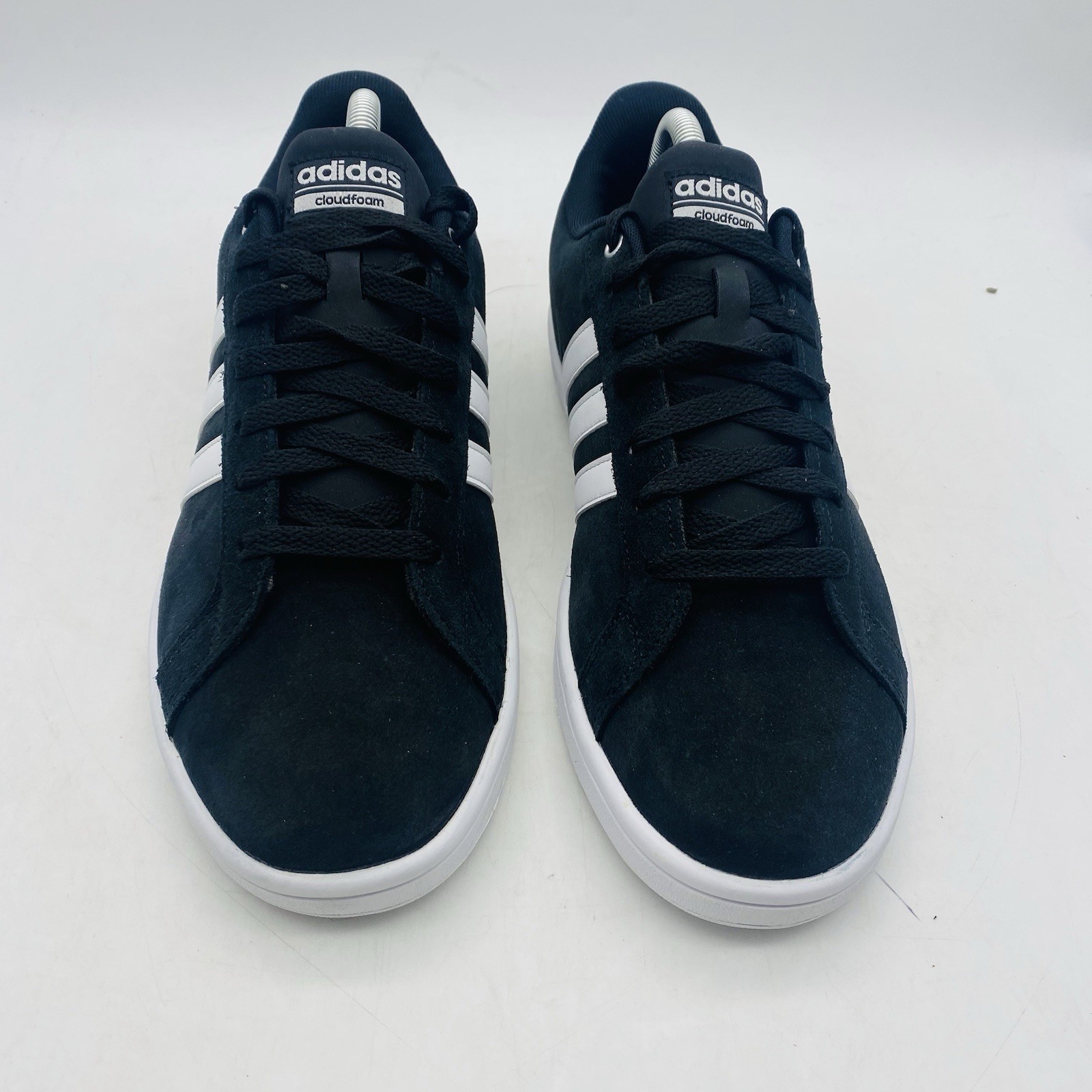adidas CloudFoam Advantage Shoes Men’s Size 8.5 Black Suede Trainer Shoe B74226