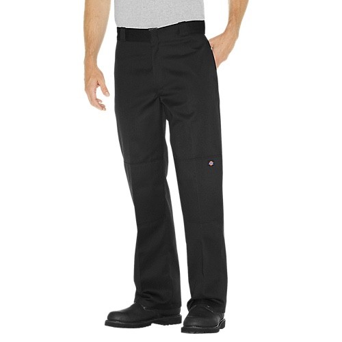 dickies mens loose fit double knee cell phone pocket work pants black 34×32 new