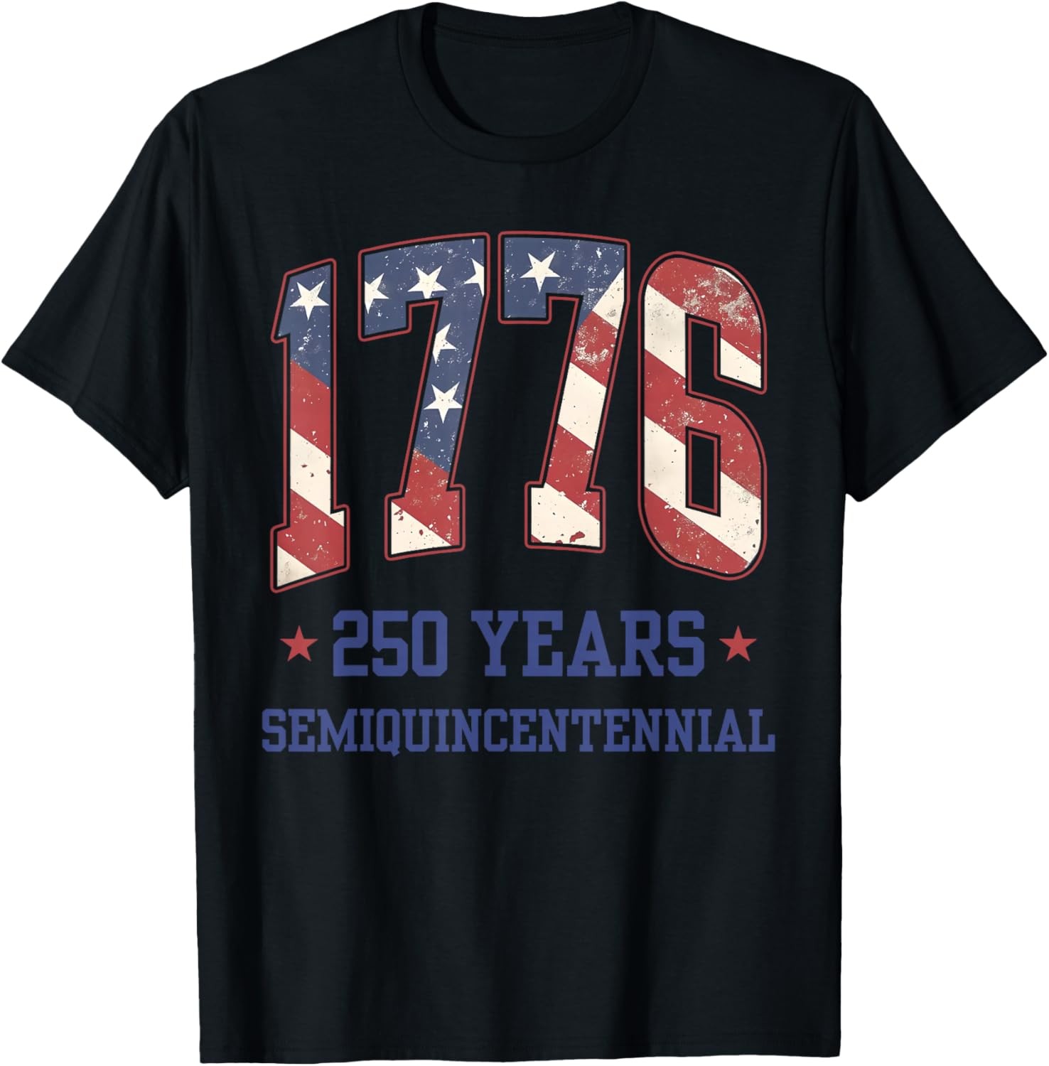 Flag 250 Years 1776-2026 250th Birthday Anniversary USA T-Shirt
