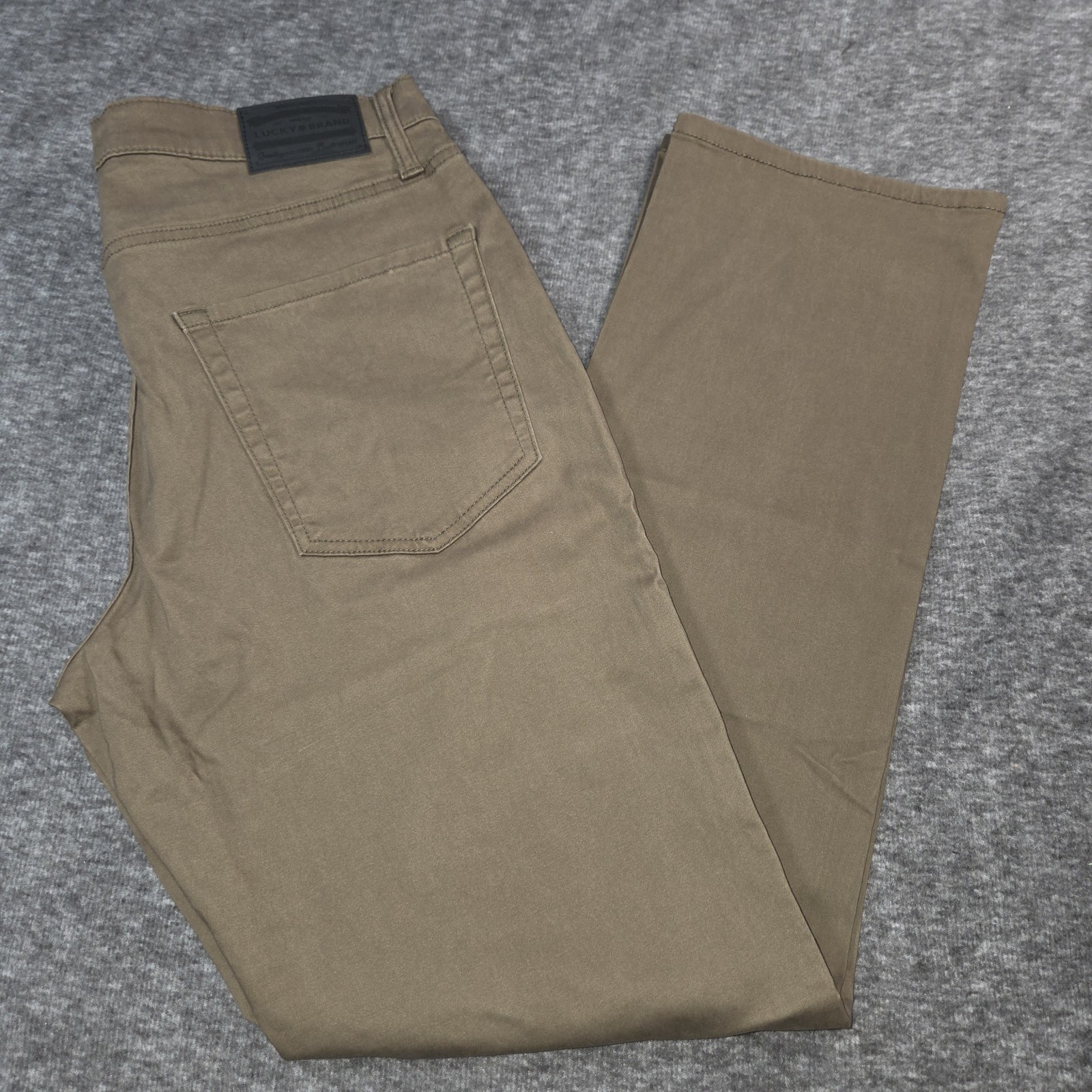 LUCKY BRAND PANTS JEANS 223 Straight Stretch Brown Mens Size 34×32 – $99 NEW