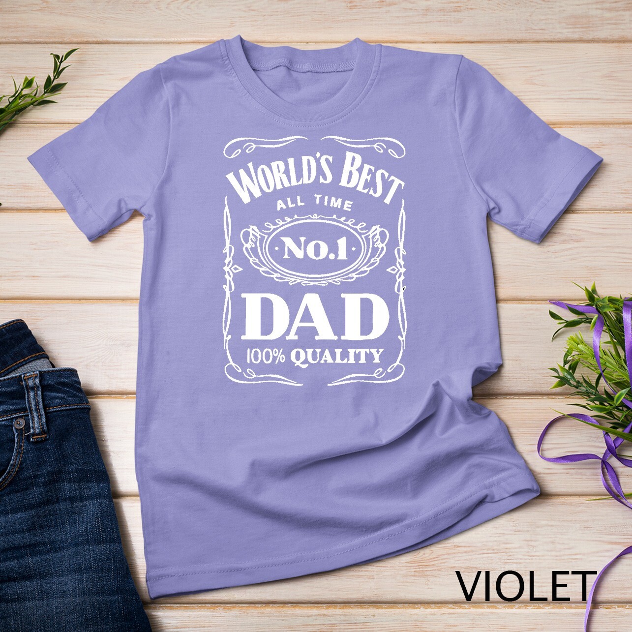 World´s Best No. 1 Dad – Daddy – Father – Gift T-Shirt Unisex T-shirt