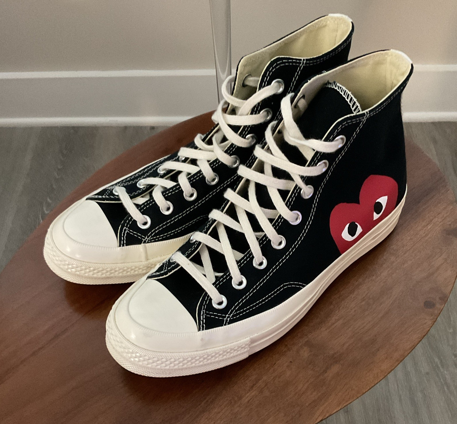 CdG PLAY x Converse Unisex Chuck Taylor All Star Peek-A-Boo High-Top Sneakers
