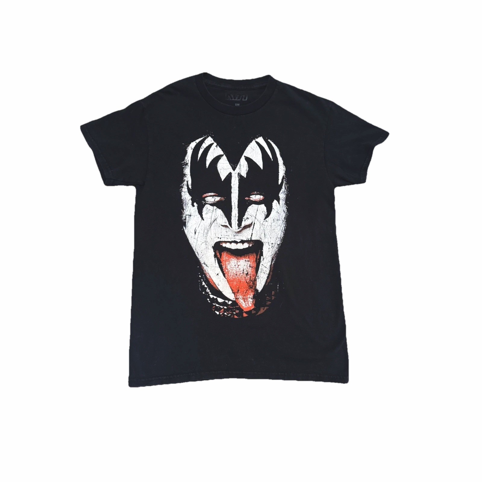 2015 mad engine KISS Gene Simmons Tongue Out Demon Rock Band Small T-Shirt
