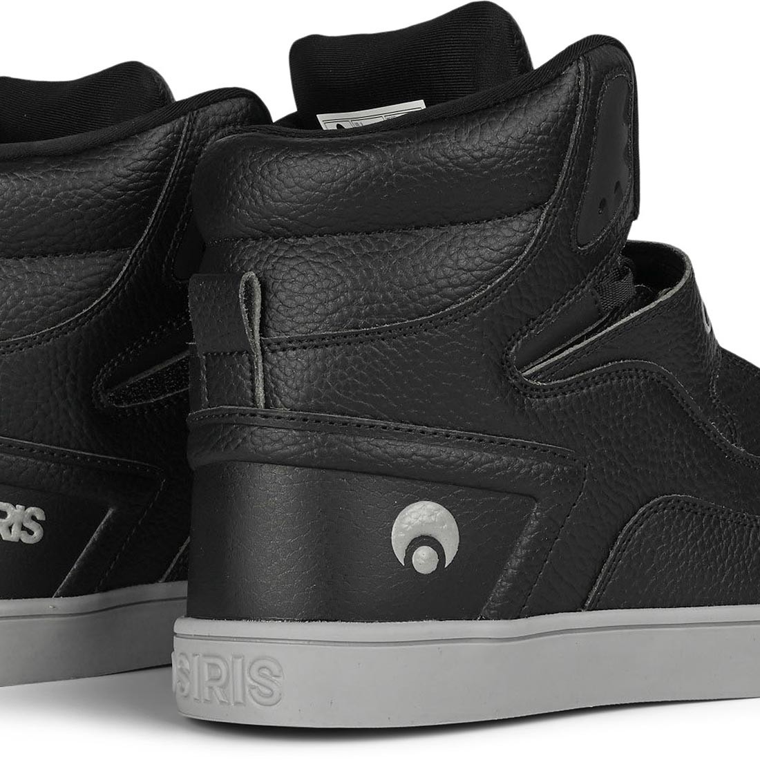 Osiris Rize Ultra High-Top Shoes – Black/Grey/Black