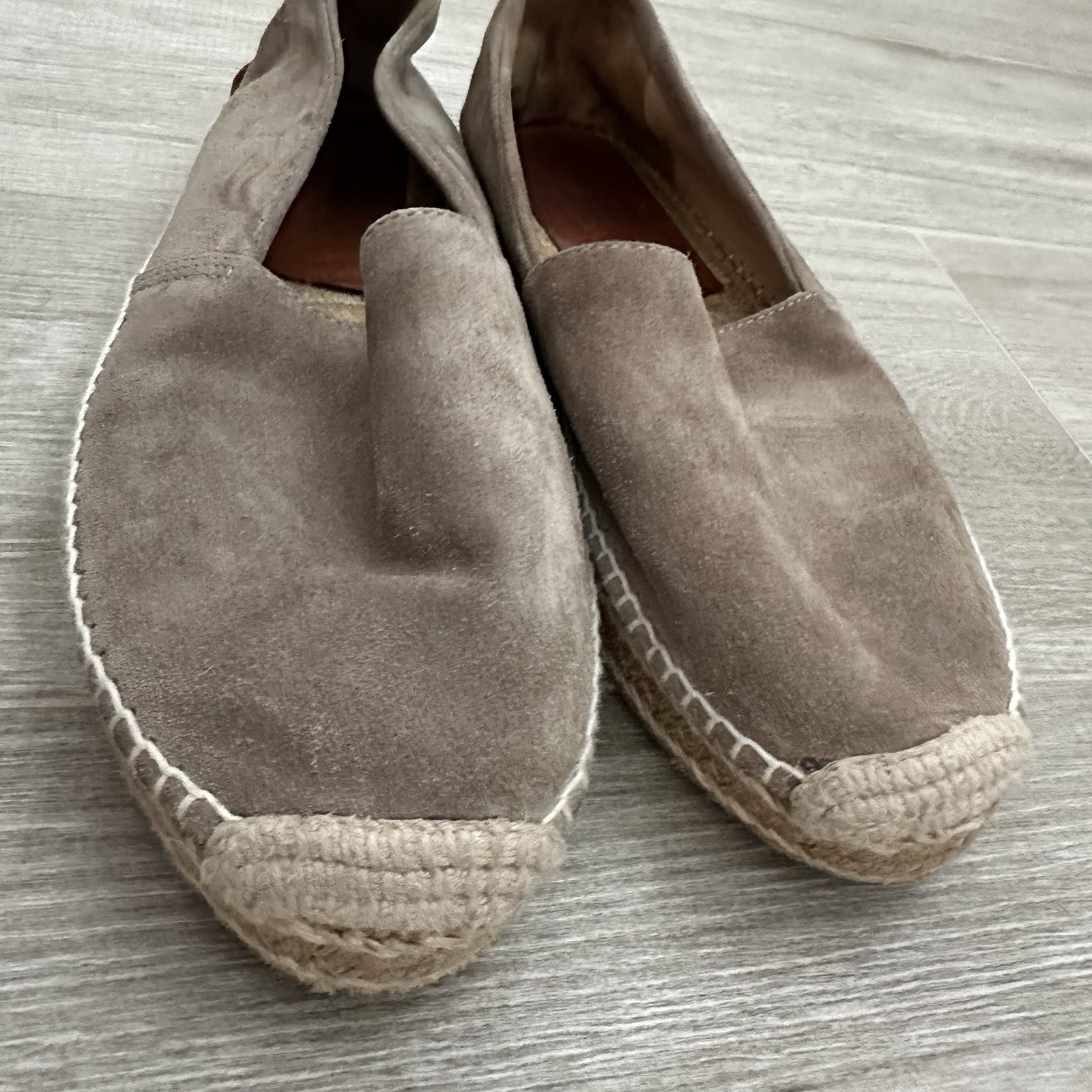 Rag & Bone Stucco Suede Leather Adria Espadrilles Shoes Womens US 8.5 EUR 39 M