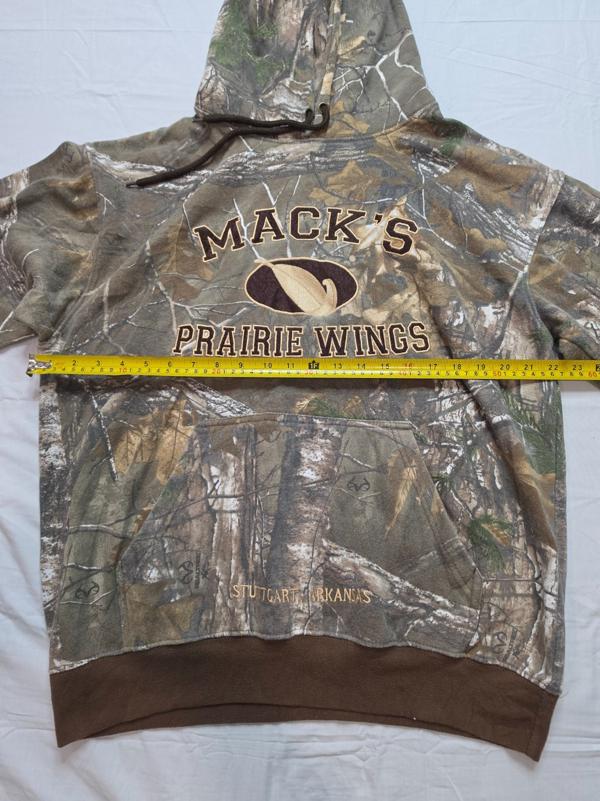 Reeltree Camo Hoodie Mens L Pullover Fleece Sweatshirt Logo Hunting Waterfool